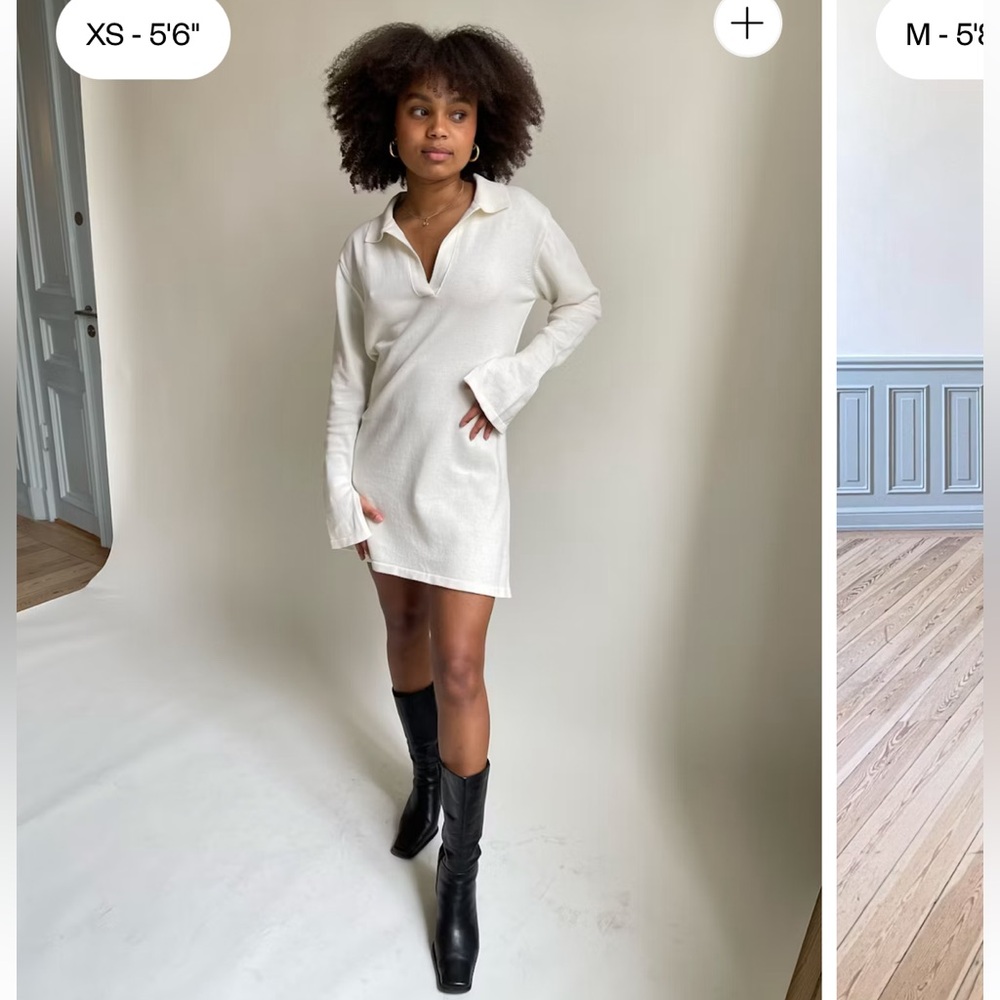 Djerf Avenue Getaway Dress in Cream